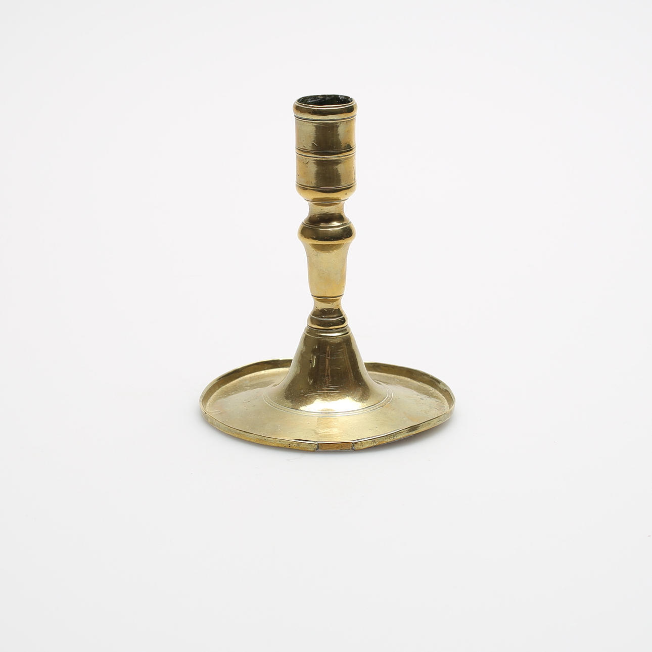 LJUSSTAKE, mässing, barock, 1700-talets mitt.