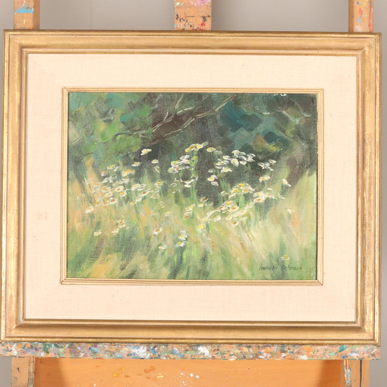 ISABELLE SCHROCK BARNETT. OIL on canvas lined on panel, signed.