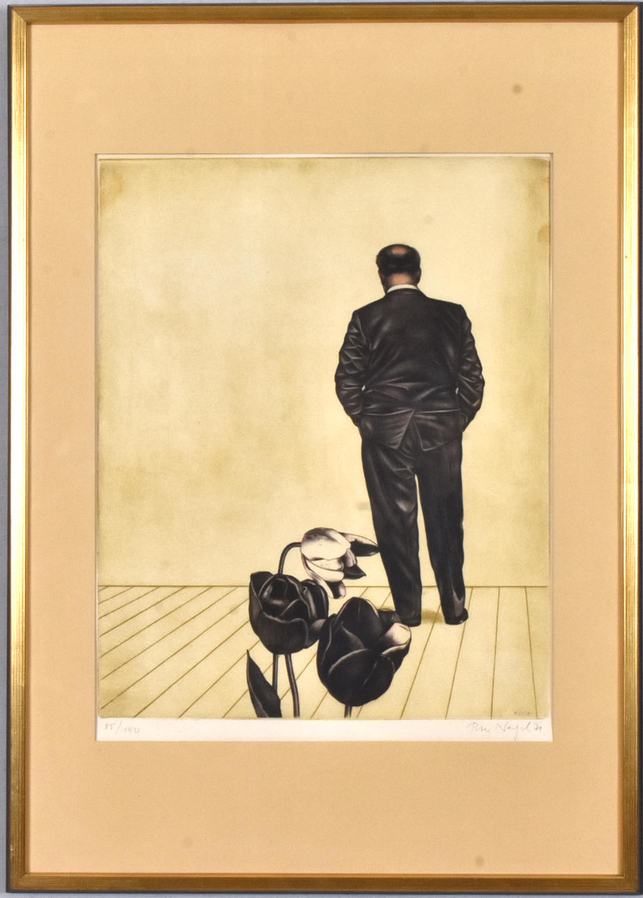 PETER NAGEL. F 1941. Color etching.