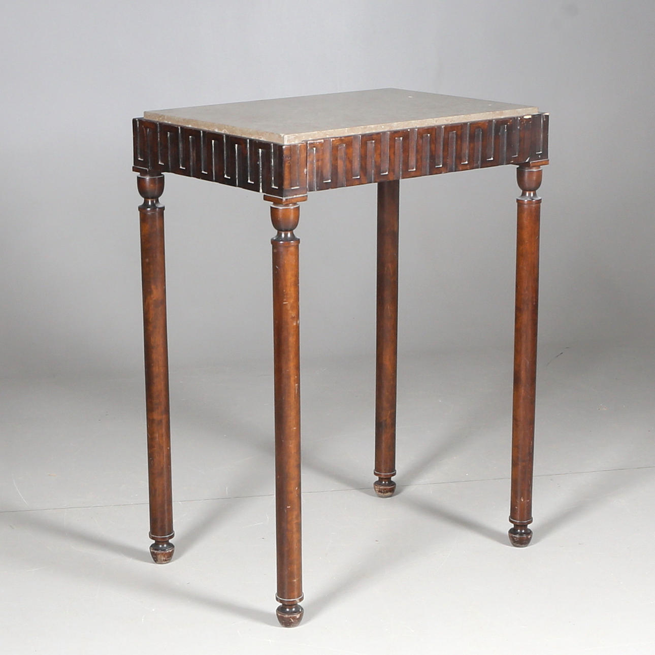 HALLBORD, trä med marmorskiva, Nordiska Kompaniet, 1900-talets första hälft.