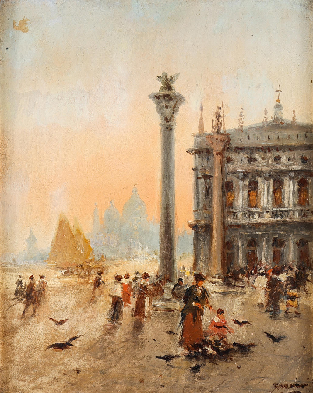 AN ITALIAN SCHOOL, 1800/1900, motif from Piazza San Marco, Venice