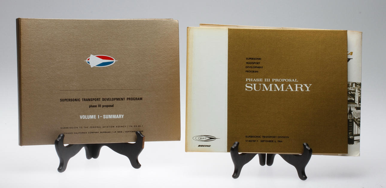 FLYGPLANSLITTERATUR, 2 st. Boeing 2706 och Lockheed L-2000-7, 1966.