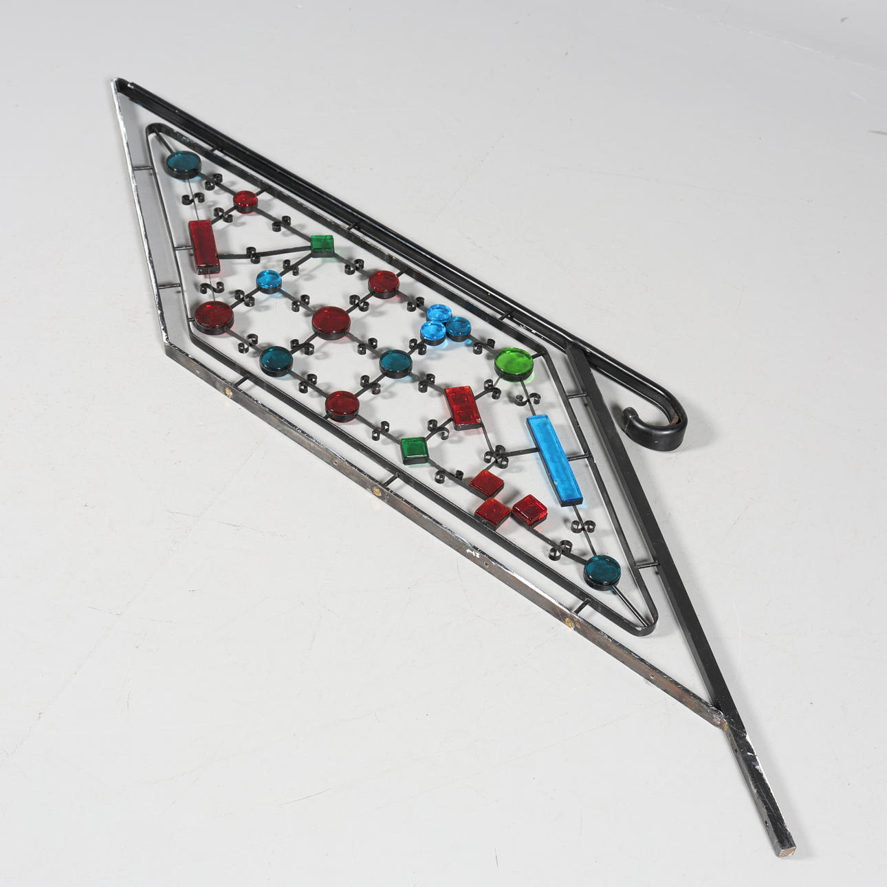 TRAPPRÄCKE, metall / glas.