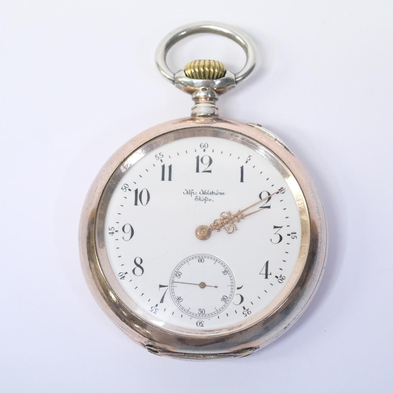 JWC / IWC. POCKET WATCH. SILVER CASES. CIRCA 1897.
