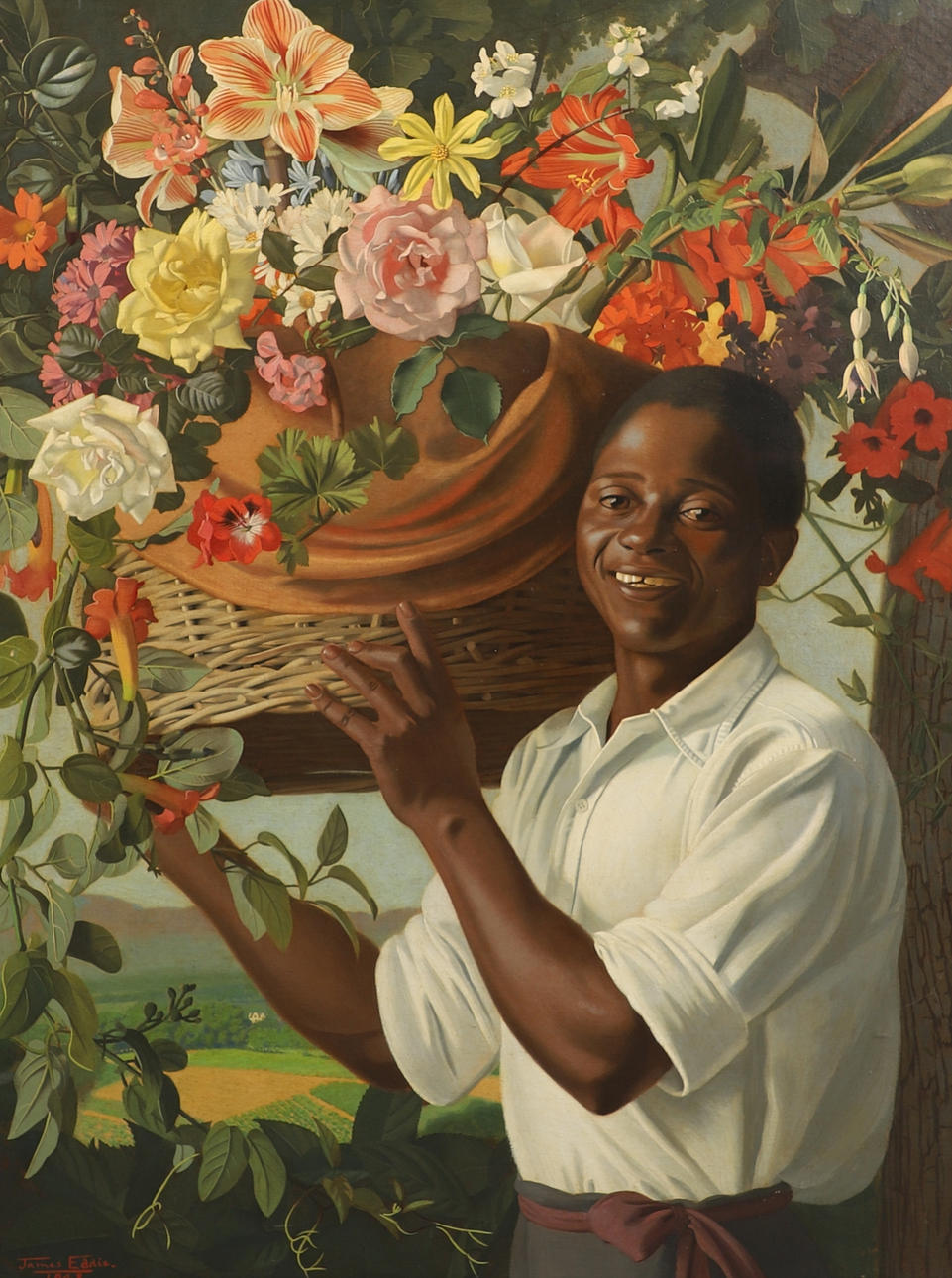 JAMES EDDIE (SOUTH AFRICAN/BRITISH, 1916-2002). THE YOUNG GARDENER.