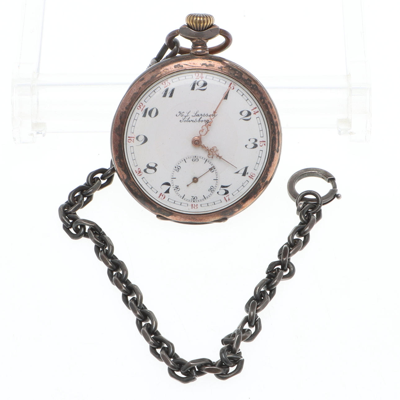 FICKUR, silver, K.L. Larsson, Sölvesborg, 1900-tal.