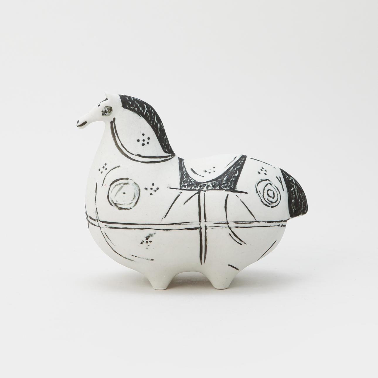 STIG LINDBERG. Figurine, 'Springare', stoneware, Studiohanden ...
