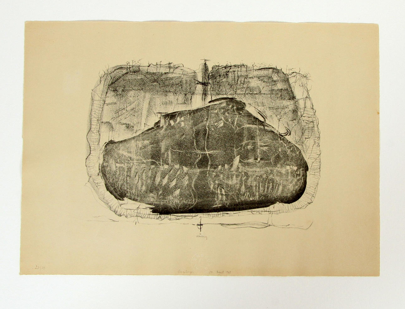 GERHARD ALTENBOURG. Malmbergen 20 augusti 1968.