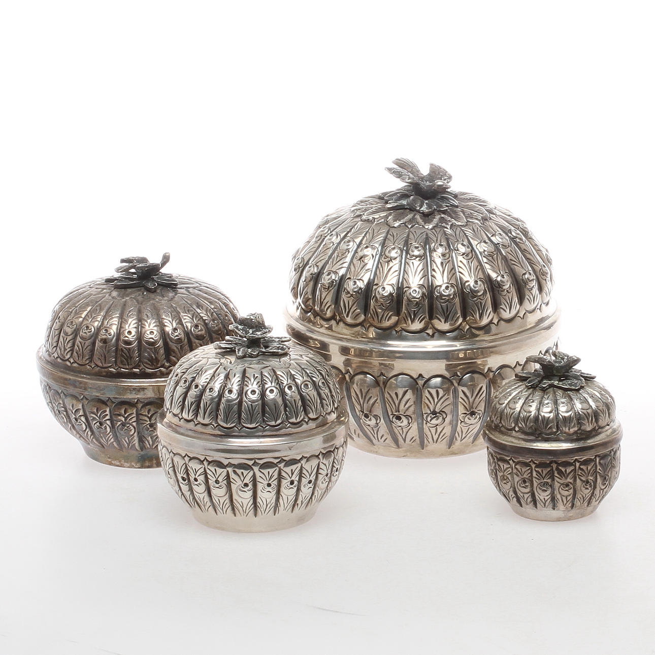 LOCKDOSOR 4 st, silver, 1900-tal.
