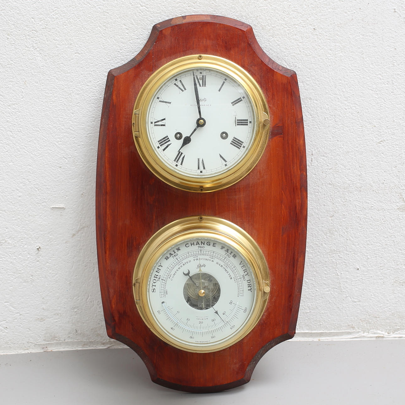 SKEPPSUR, samt barometer, mässing, Schatz, Royal Mariner.