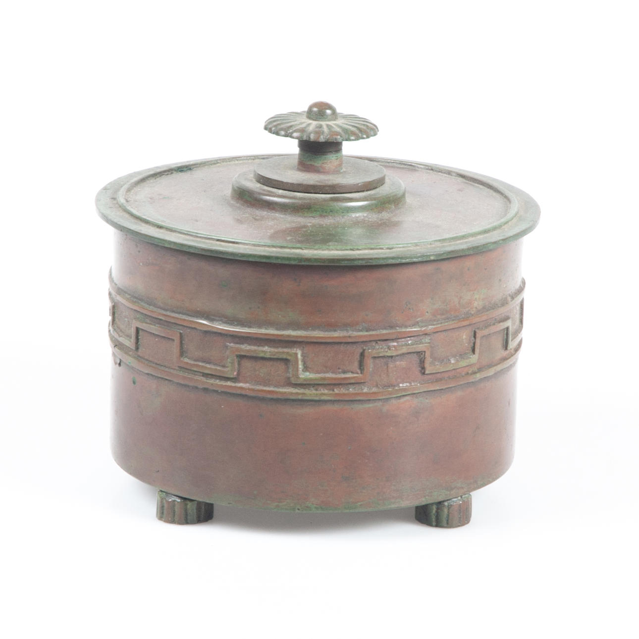 SUNE BÄCKSTRÖM. Bronzegefäß mit Deckel, 1930er Jahre.