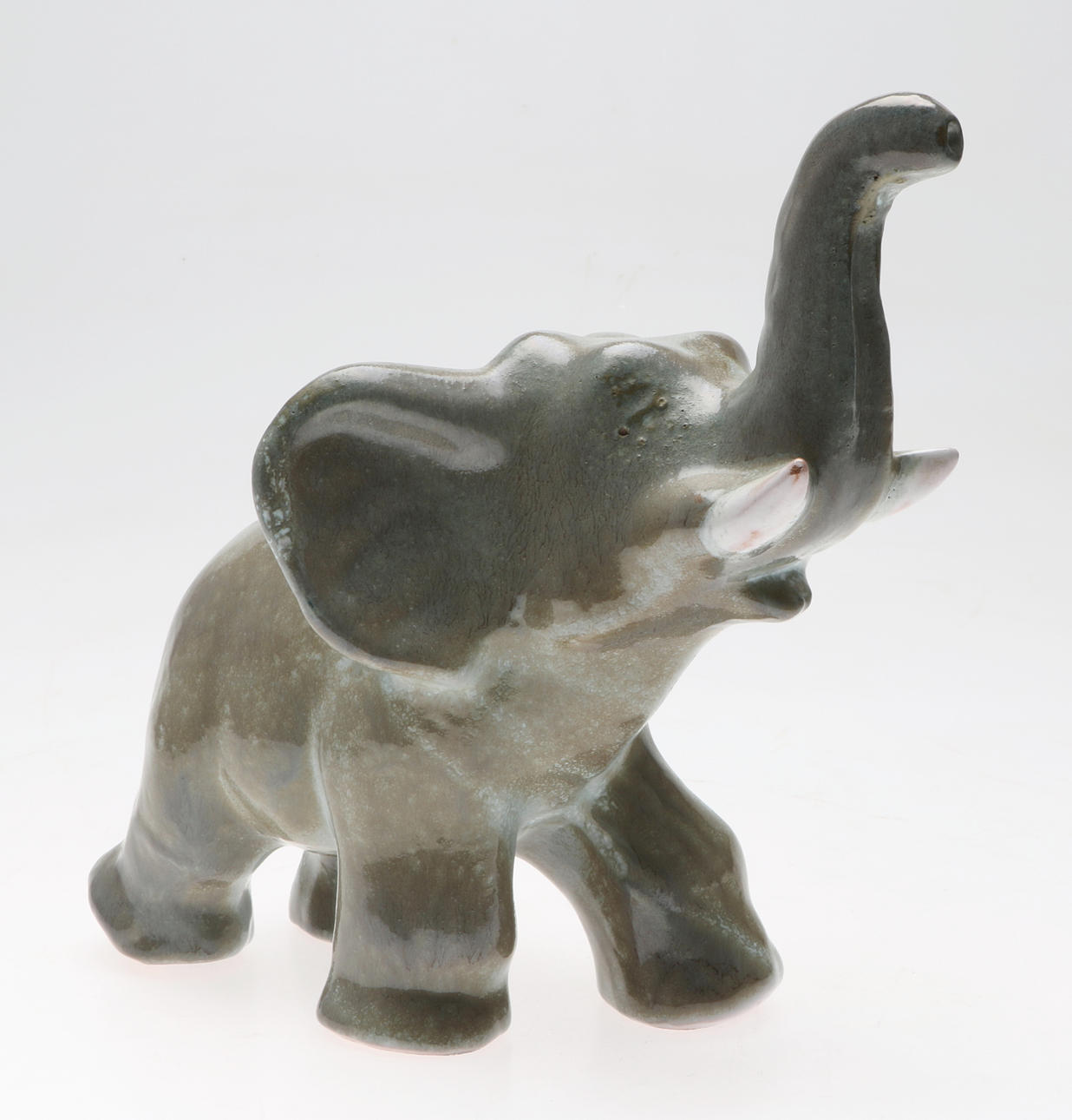 FIGURIN, elefant, keramik, 1900-tal.