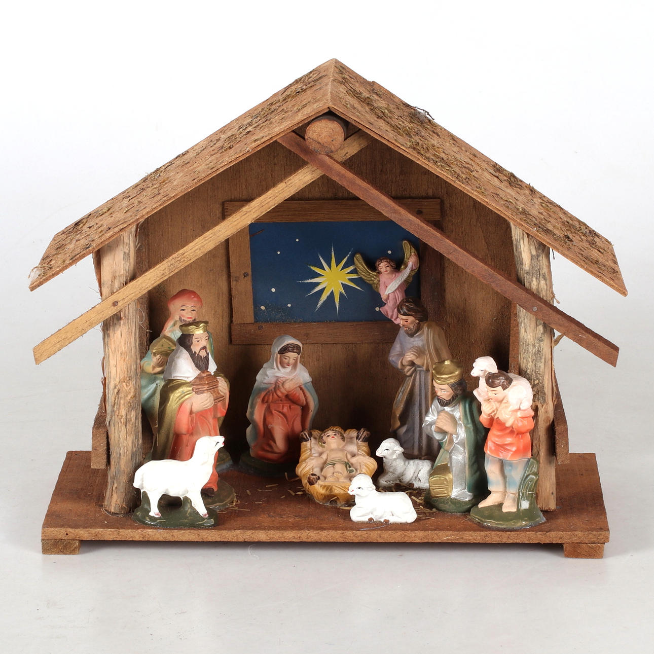 JULKRUBBA, handmålad, porslin & trä.