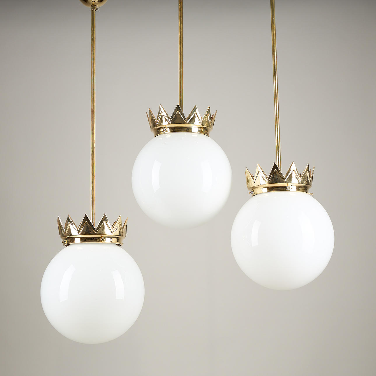 HILDING EKELUND. CEILING LIGHTS, 3 pcs. Taito 1920s.