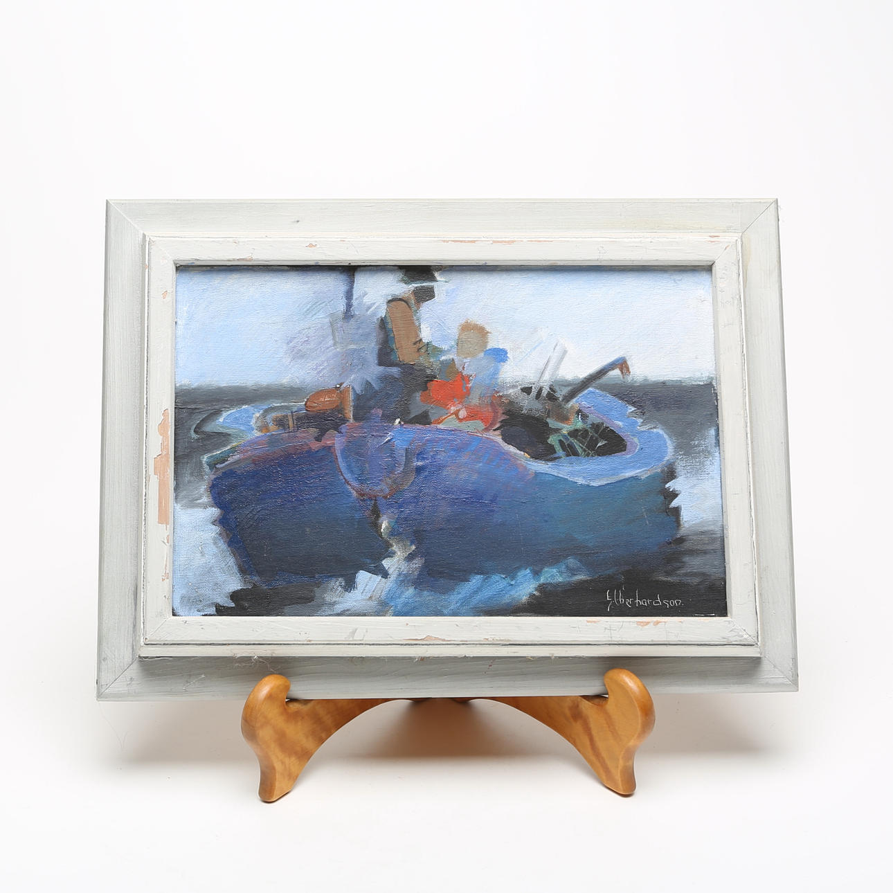 EBBE EBERHARDSON. OLJA, på pannå, signerad.