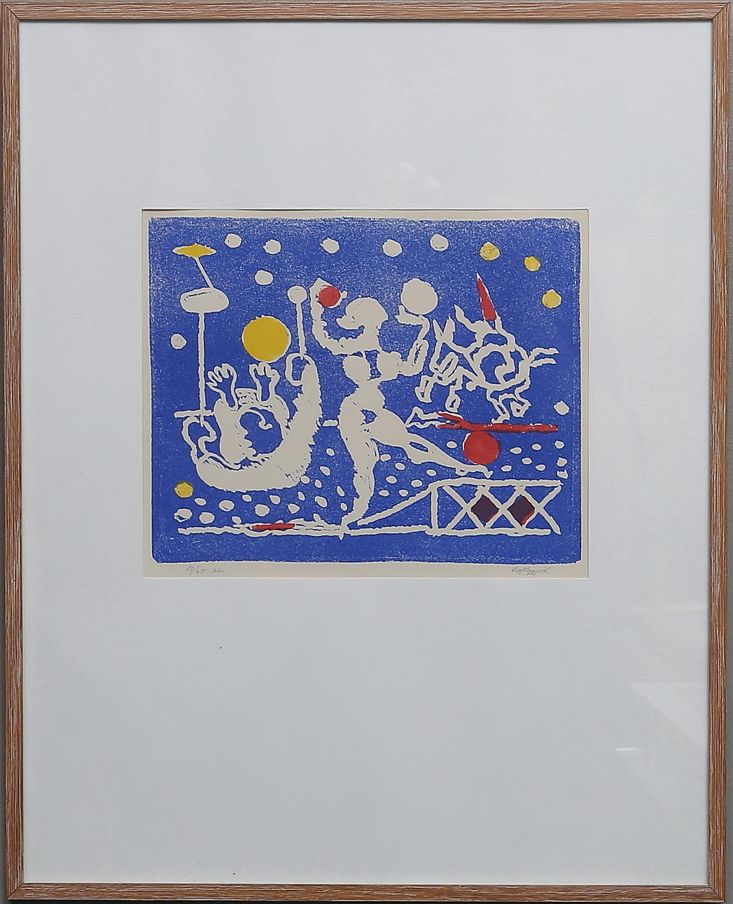 OLOF HÄGGQVIST. Färgetsning, signerad och numrerad 10/60.