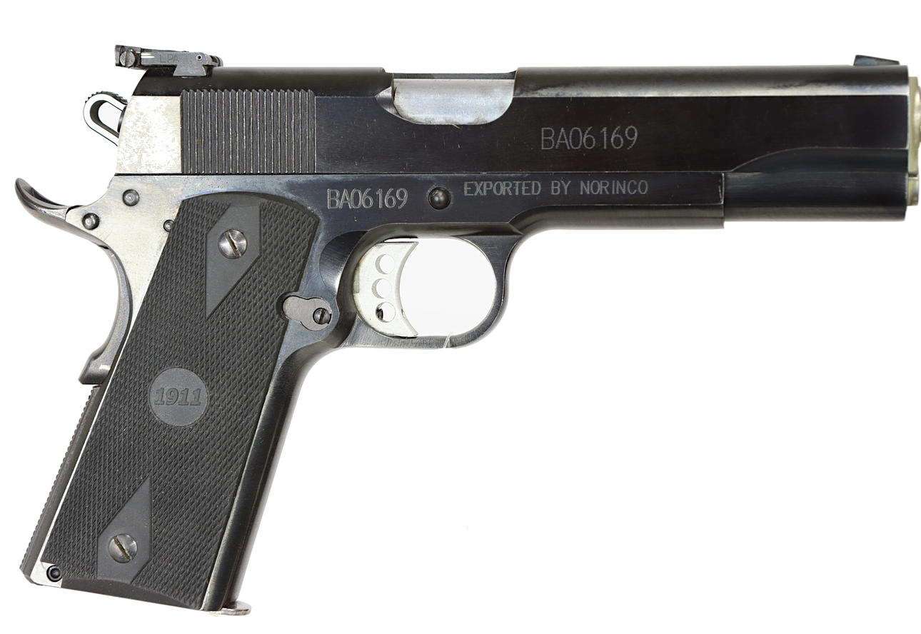 PISTOL, made by Norinco, model 1911 A1, calibre .45 ACP, part no ...
