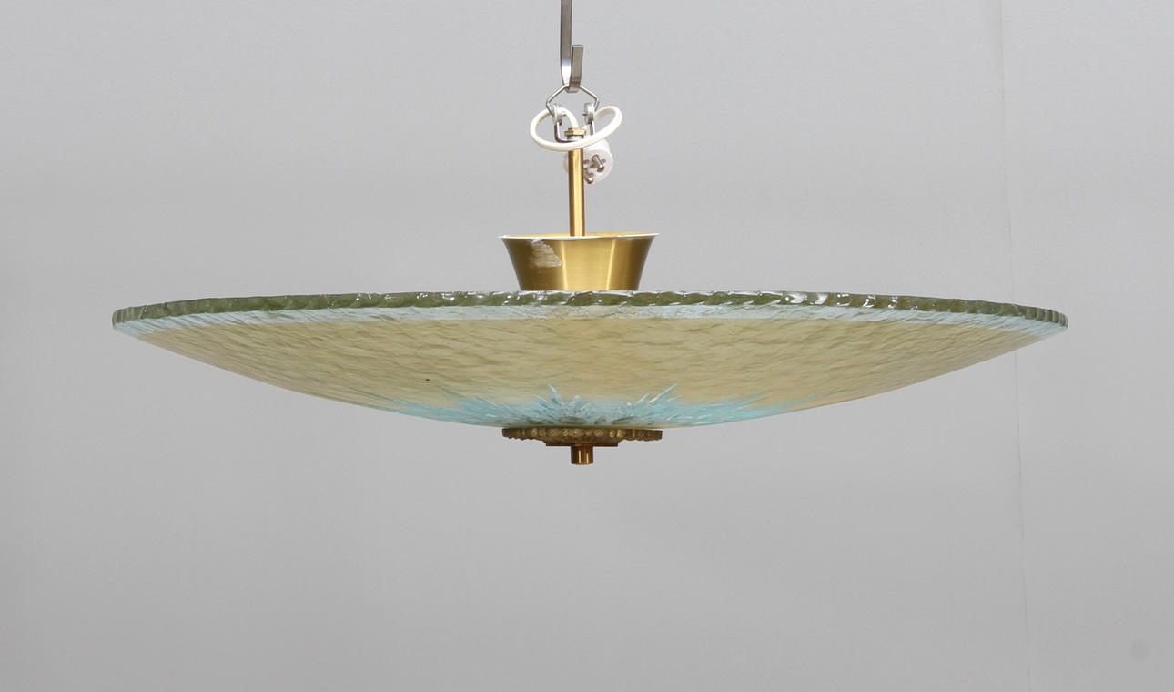 TAKPLAFOND, glas, omkring 1900-talets mitt.