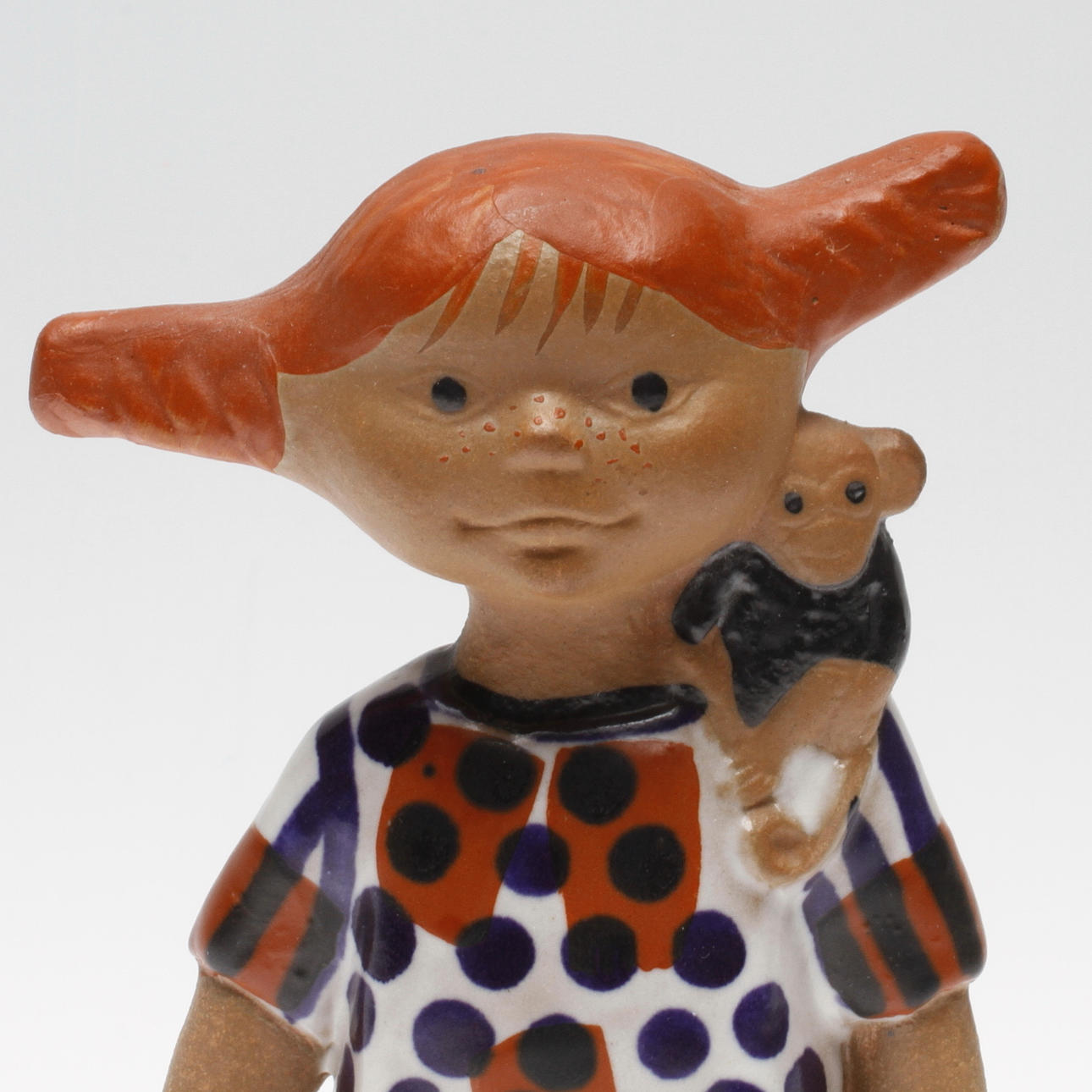 FIGURIN, stengods, "Pippi Långstrump", Lisa Larson, Gustavsberg.