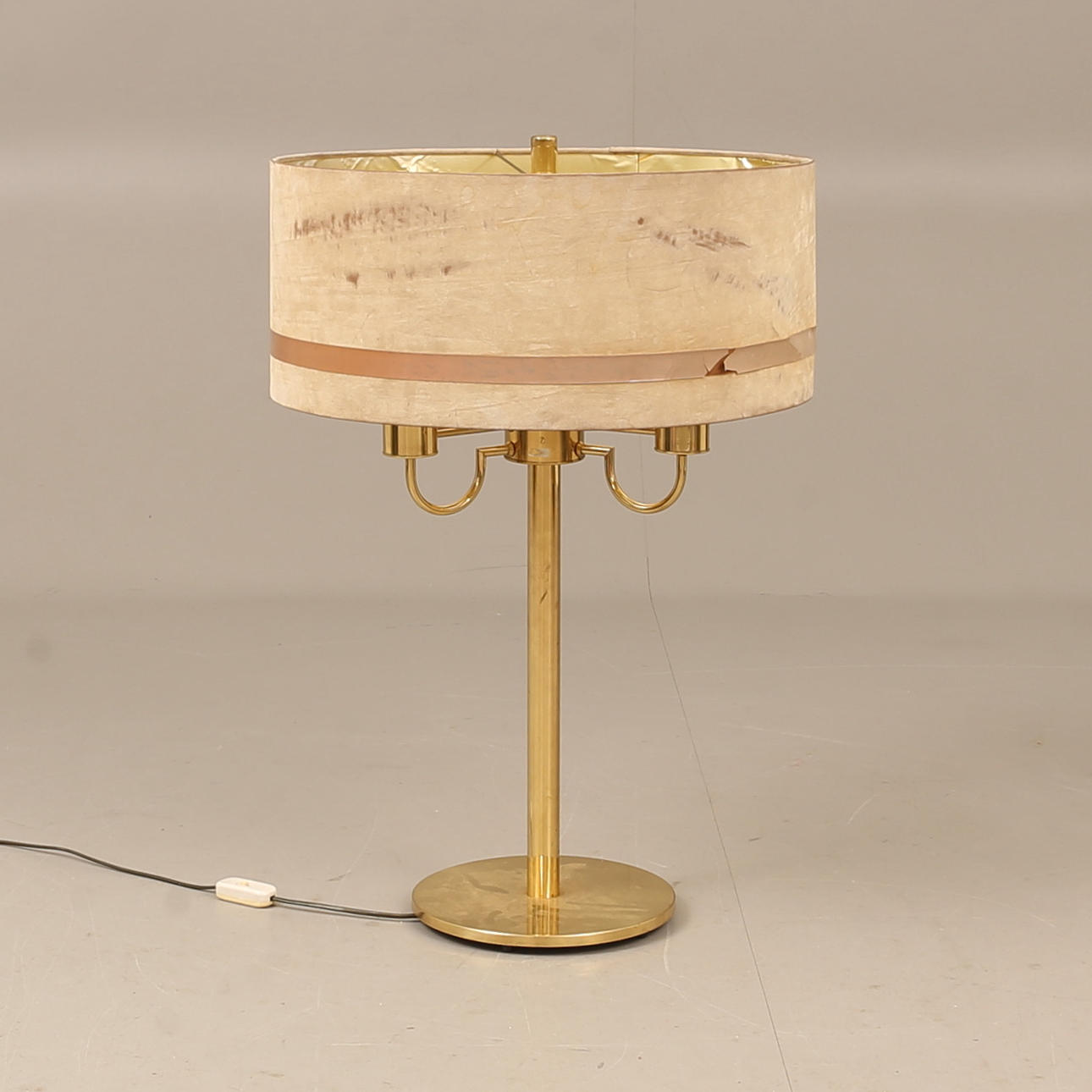 Tischlampe aus Messing, TR & Co, 1970er.