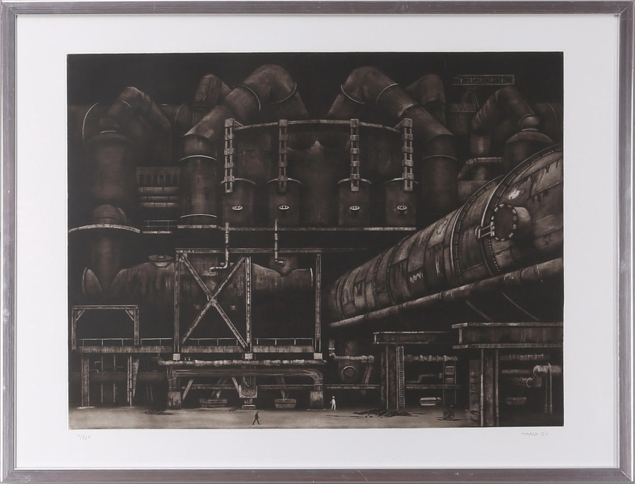 SIXTEN HAAGE. Industrin, litografi, numrerad 7/265 och signerad.