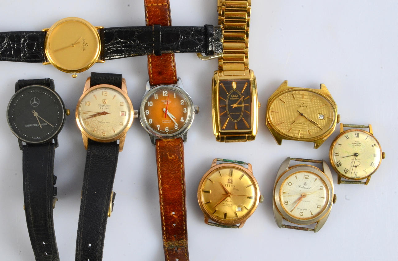 PARTI ARMBANDSUR, 9-delar.