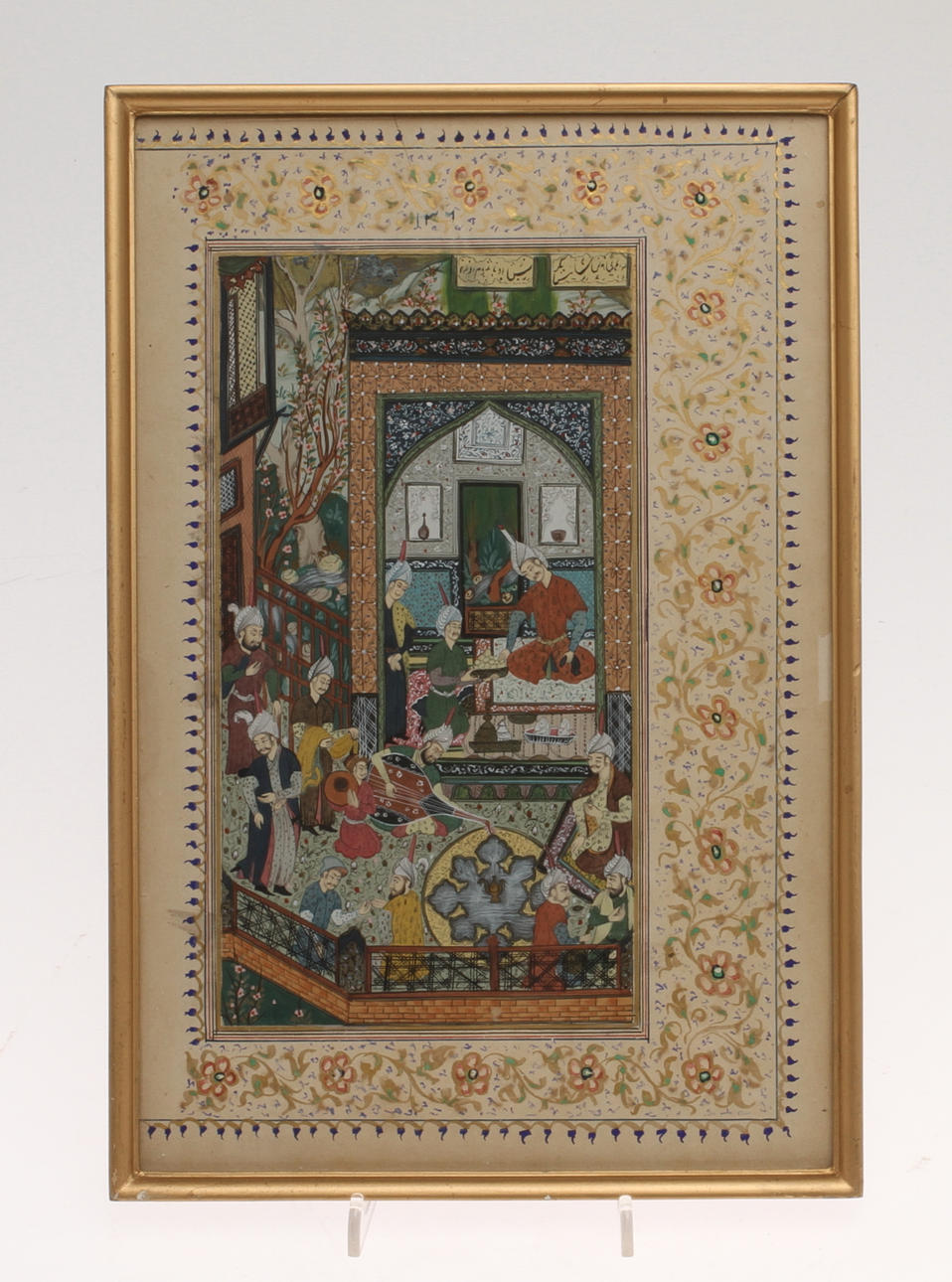 MINIATYRMÅLERI, figurscen, indopersisk.