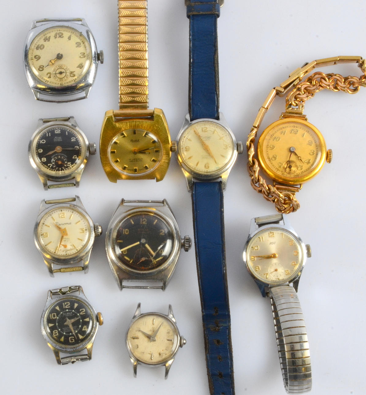 DAMARMBANDSUR, 10-stycken, mekaniska.