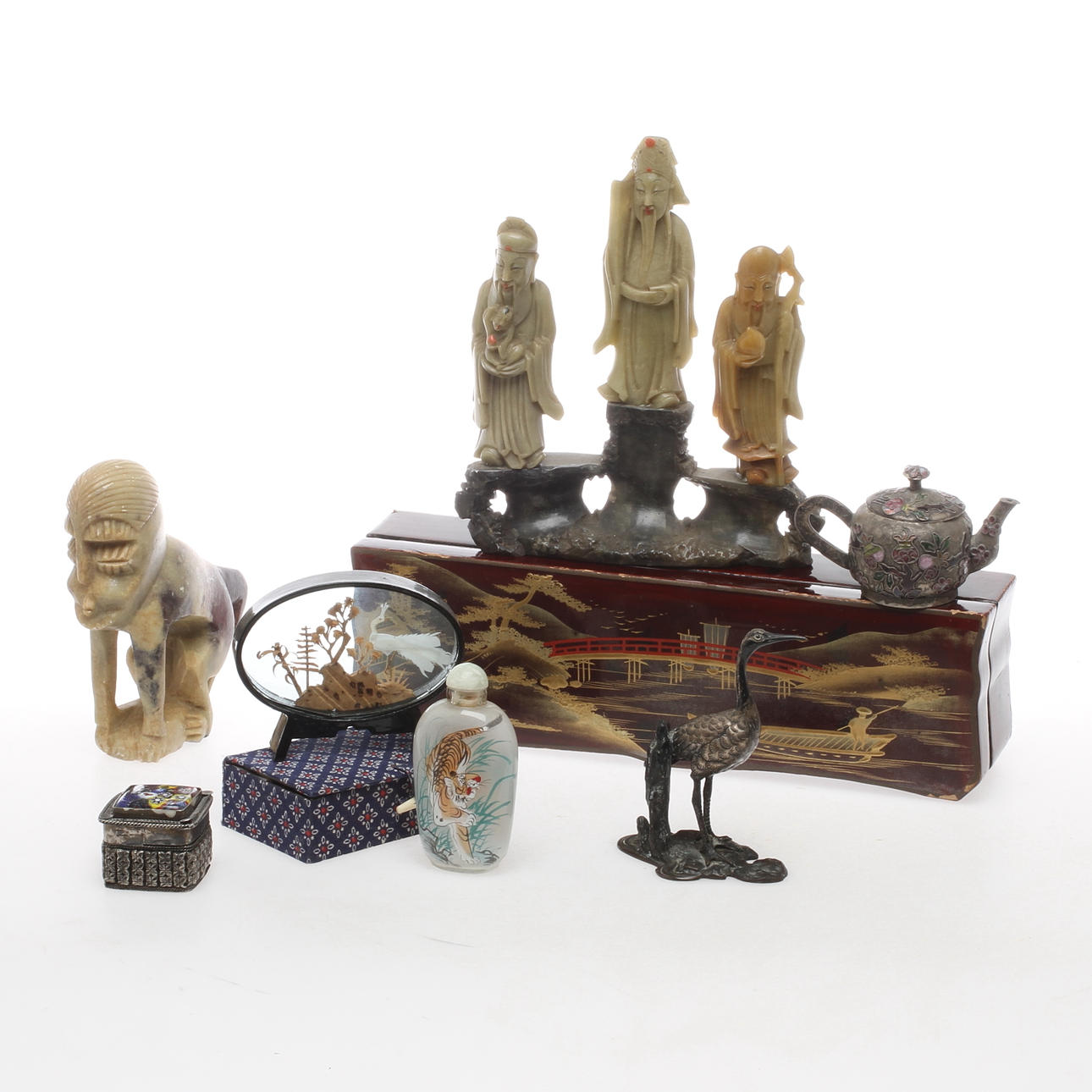 PARTI DIVERSE, orientaliskt, 1800/1900-tal.