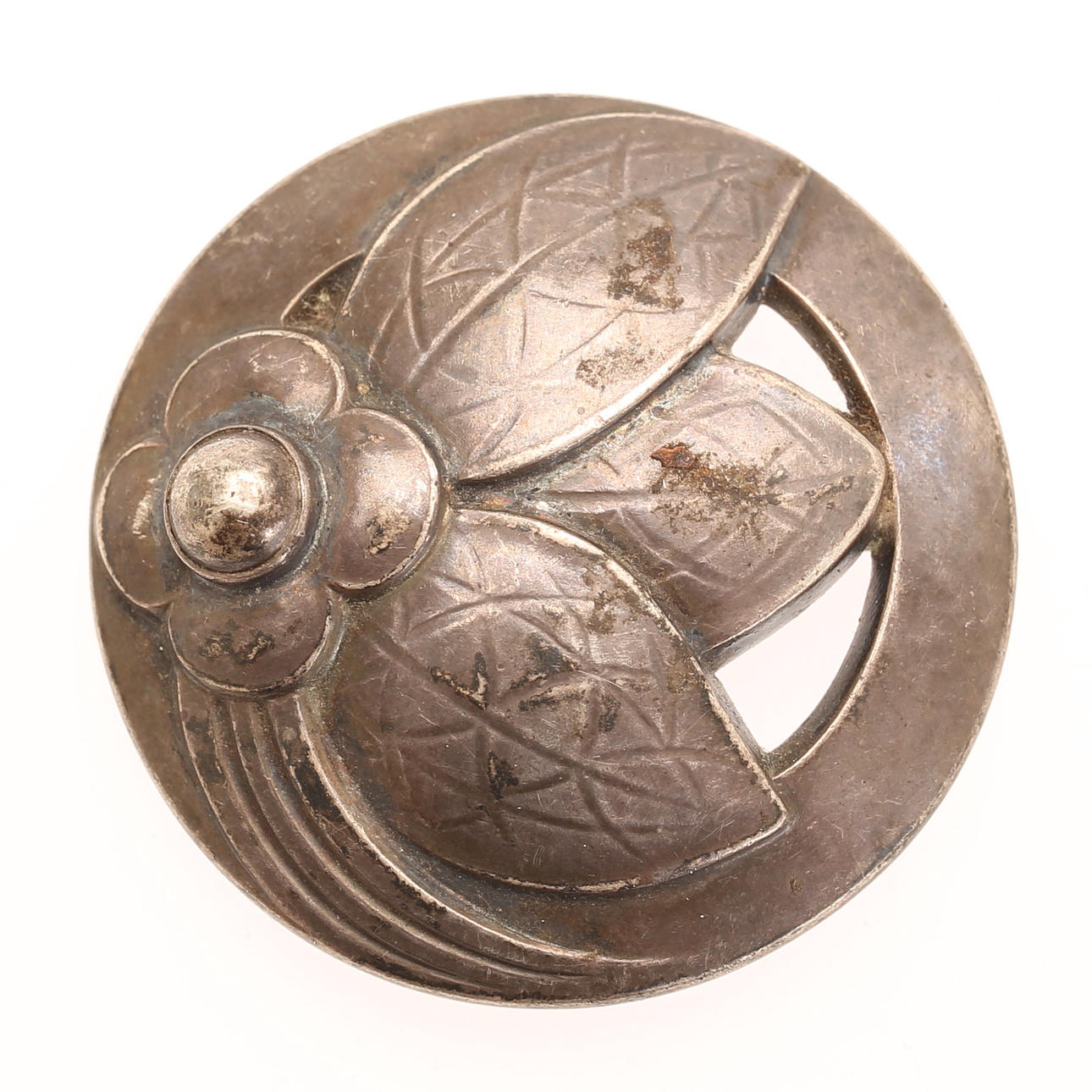 GEORG JENSEN. A brooch, model 127, sterling silver, Denmark.