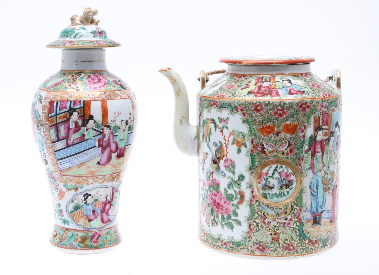 TEKANNA samt LOCKURNA, Kina, Kanton, 18/1900-tal.