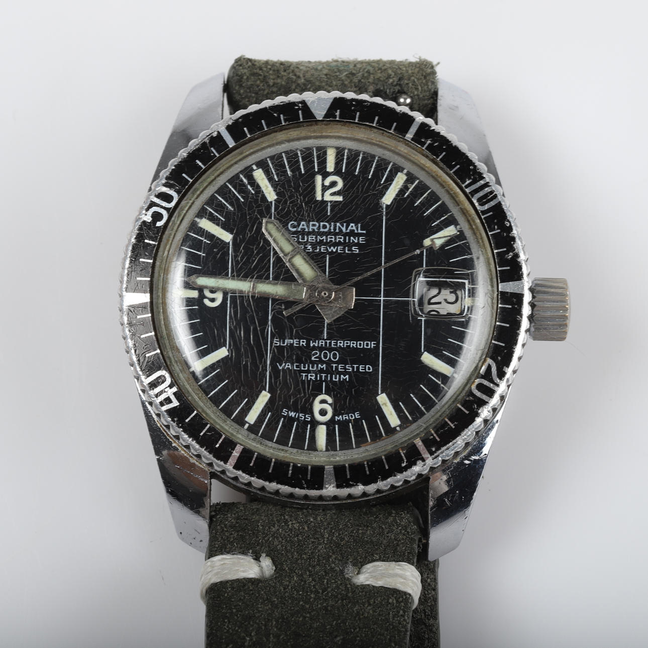 Kardinal Submarine ur, stål, 1960'erne.