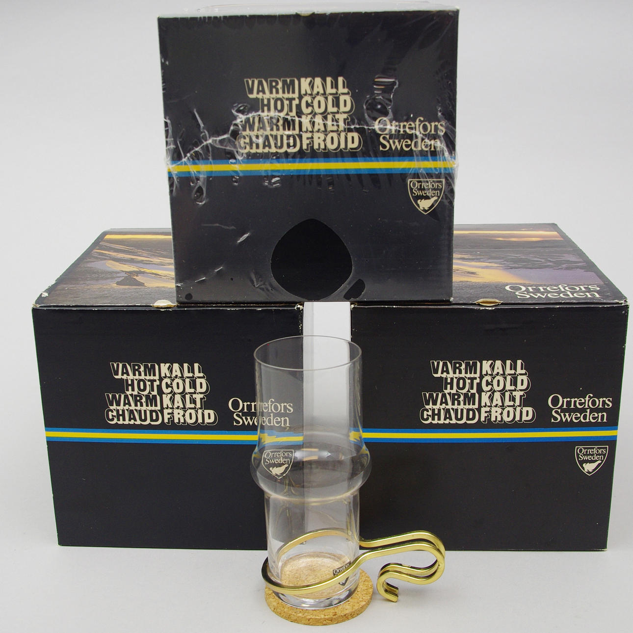 IRISHCOFFEEGLAS, 12 stycken, Orrefors, design Lindau & Lindekrantz.