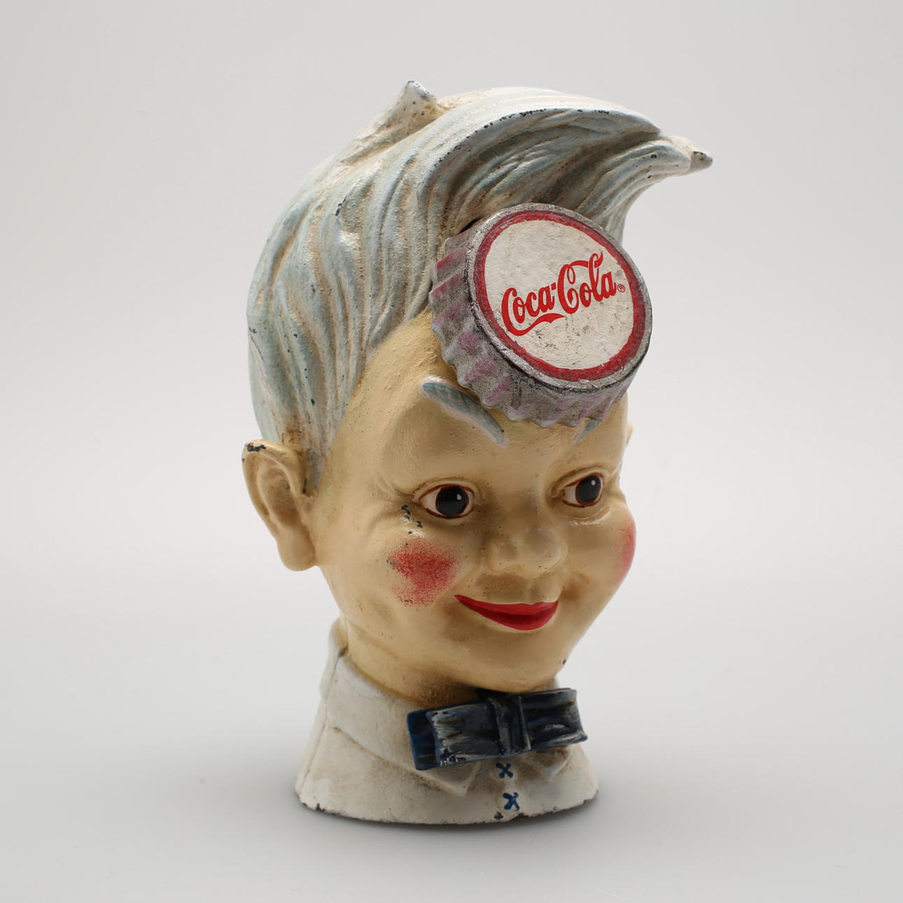 SPARBÖSSA, gjutjärn med Coca-Colalogo, 1950-60 tal.