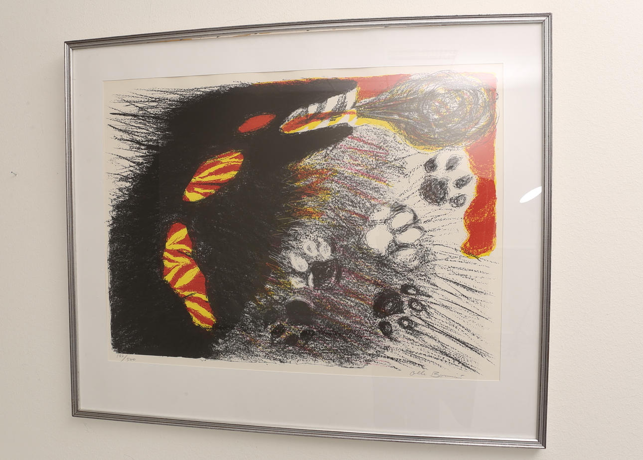 OLLE BONNIER. FÄRGLITOGRAFI, signerad och numrerad 153/500.
