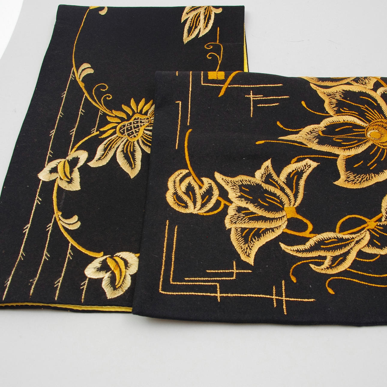 DUK SAMT KUDDFODRAL, handbroderad, jugend.