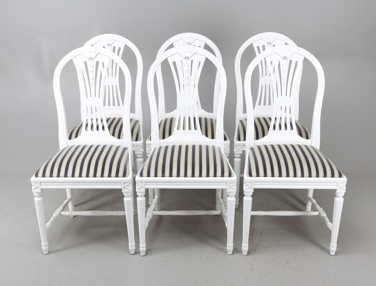 STOLAR, 6st, Gustaviansk stil, "Axstolar", 19/2000-tal.