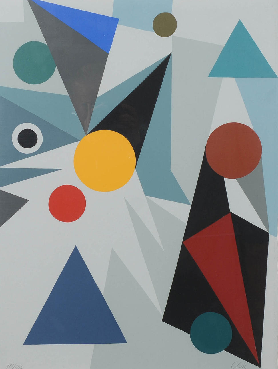 CLAES-GÖRAN KARLSSON. “The Sea”, silkscreen, signed and numbered.