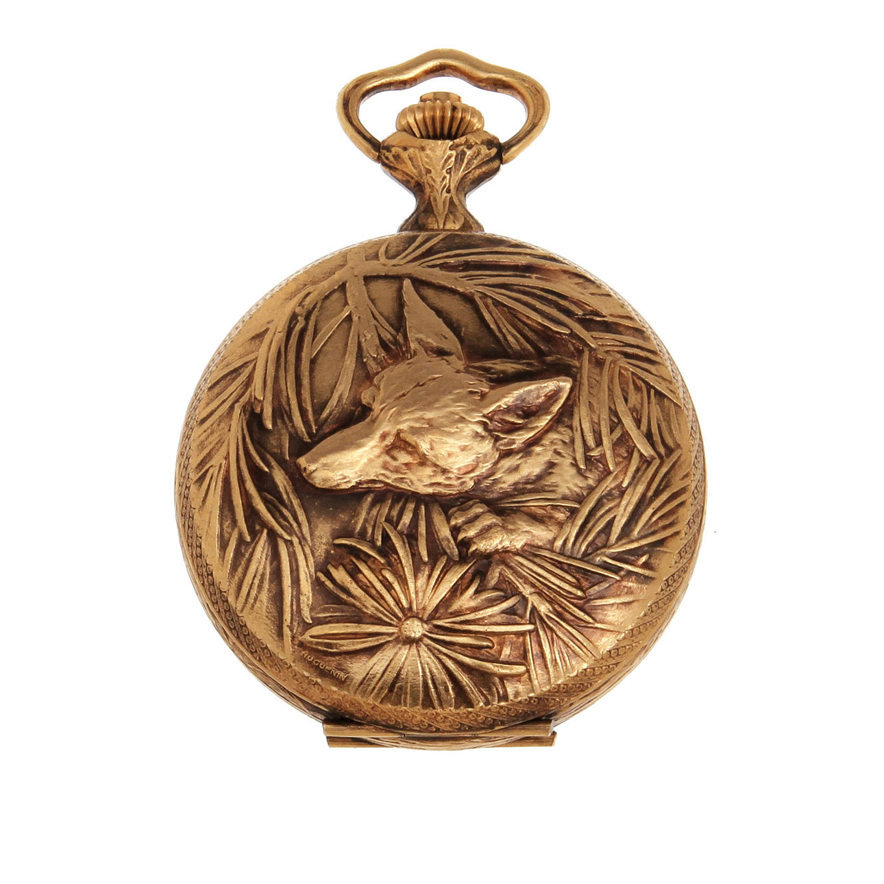 FICKUR, guldplätterad, savonett, Hebdomas, tidigt 1900-tal.