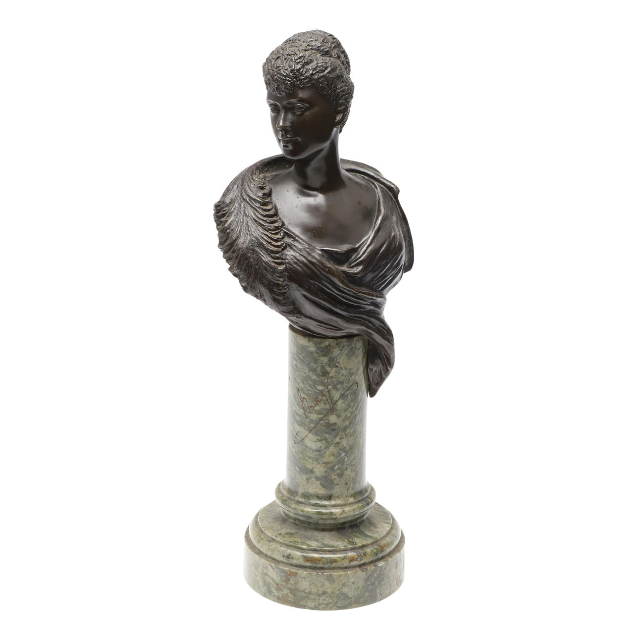 WILLIAM HENRY TYLER (1852 - 1906), BRONZE BUST OF QUEEN MARY WHEN DUCHESS OF YORK.