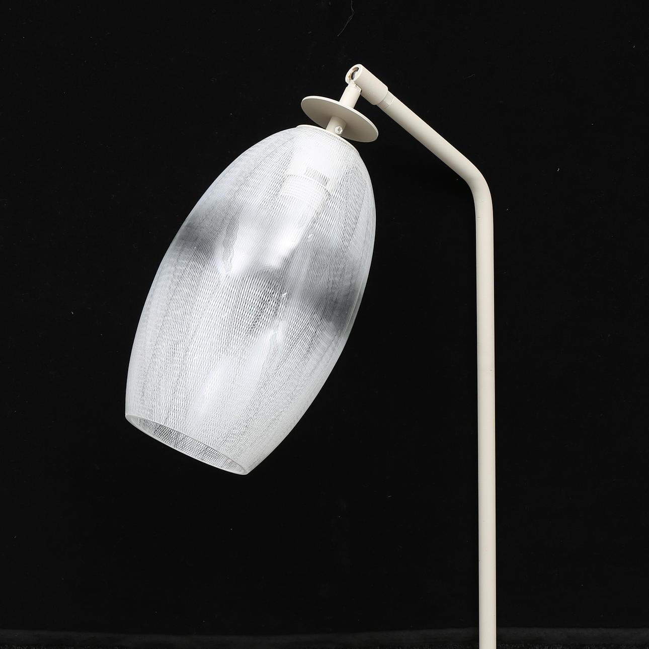 GOLVLAMPA, metall/glas, möjligen IKEA.