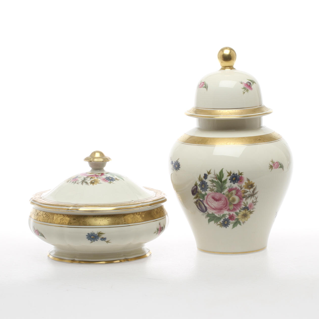 LOCKURNA samt LOCKSKÅL, porslin, Rosenthal.