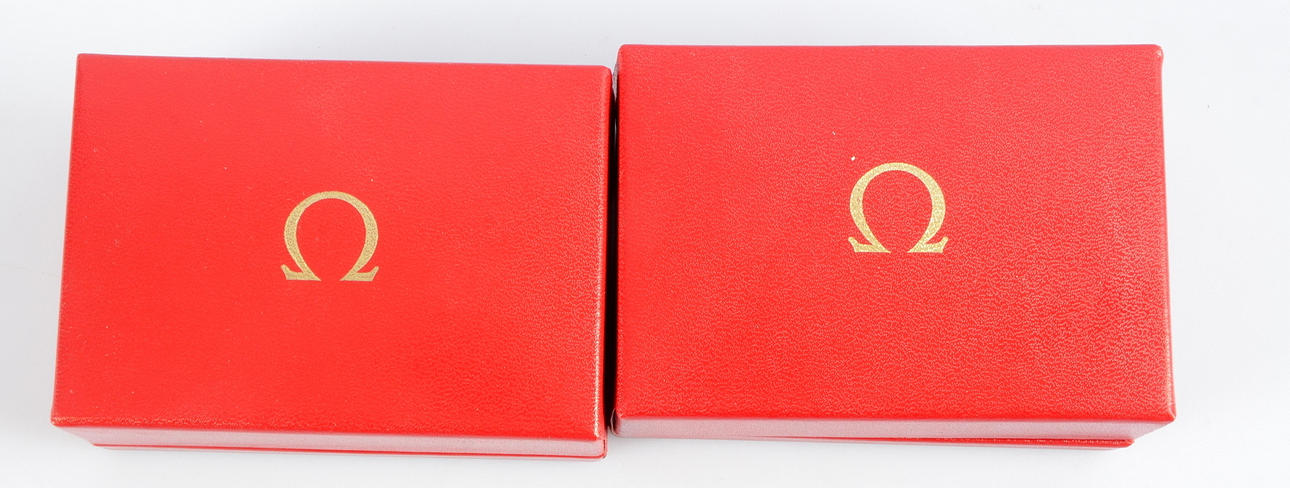 KLOCKBOXAR, 2-stycken, Omega.