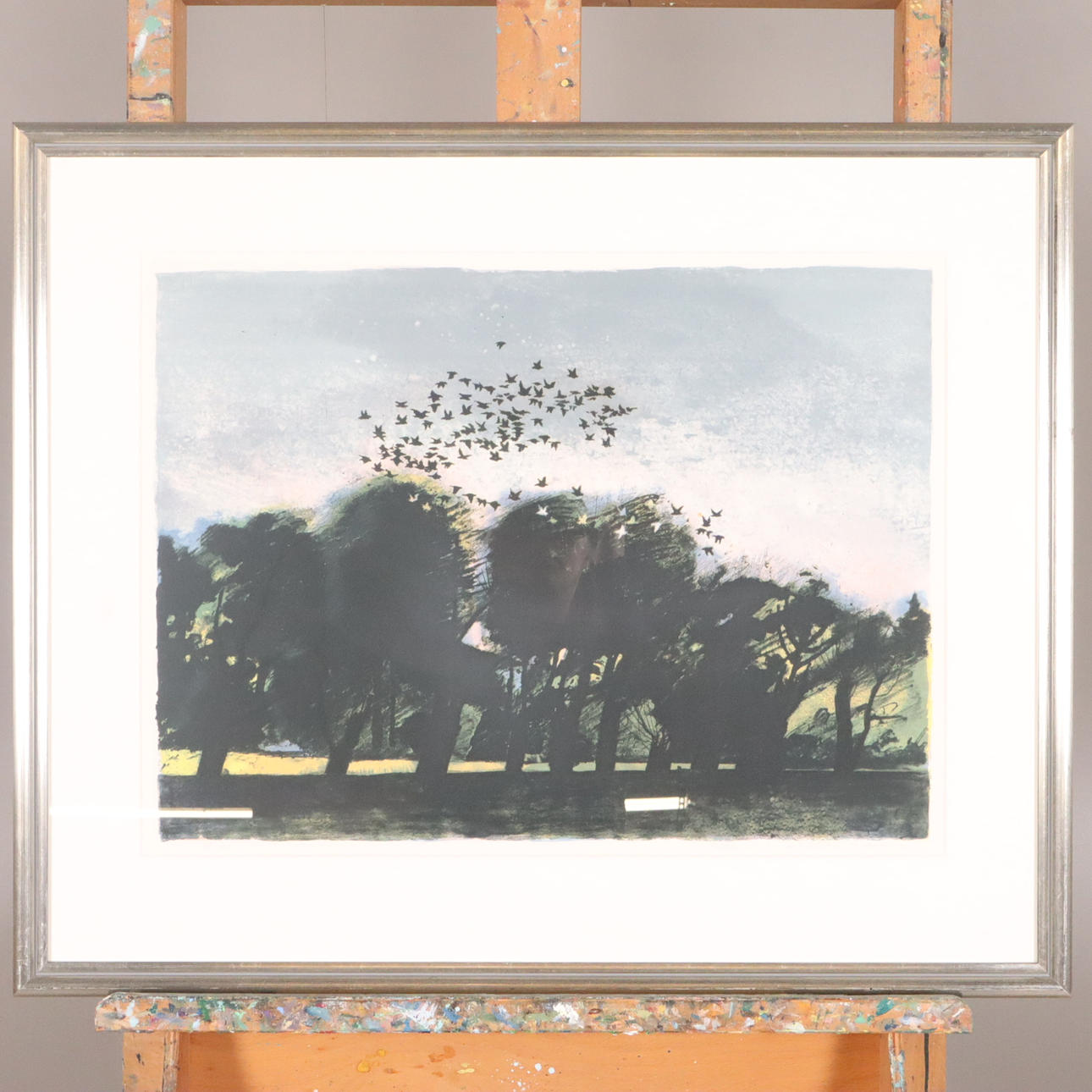 GUNNAR LARSON. LITHOGRAPHY EA signed.