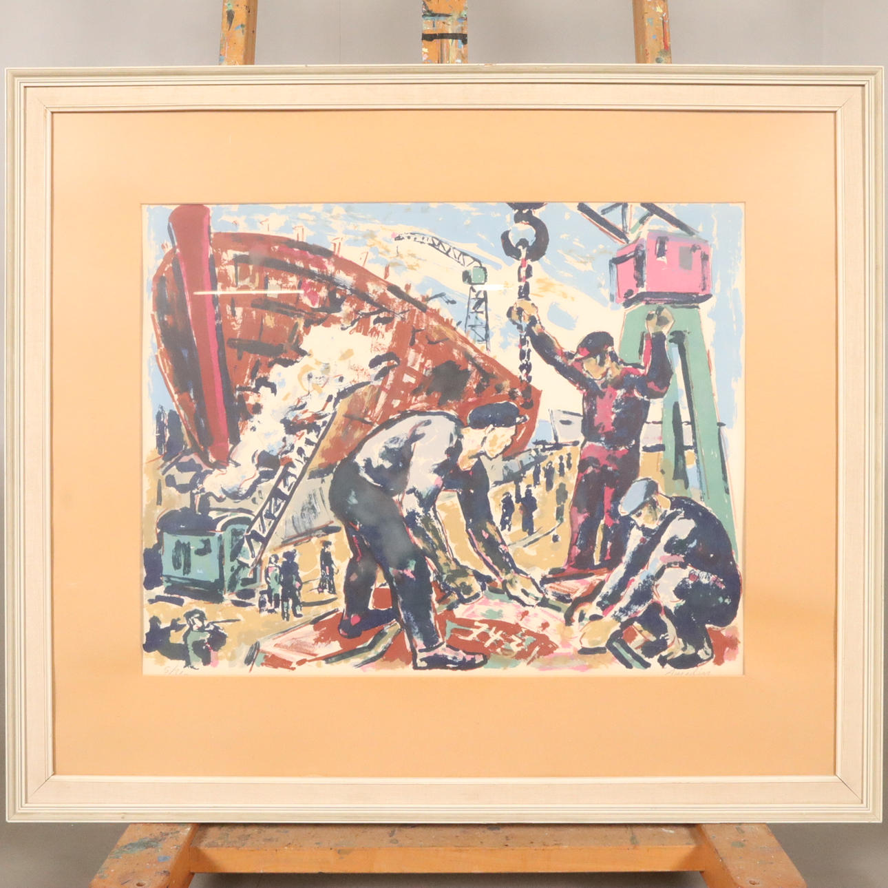ALBIN AMELIN. LITHOGRAPH signed and numbered 5/310.