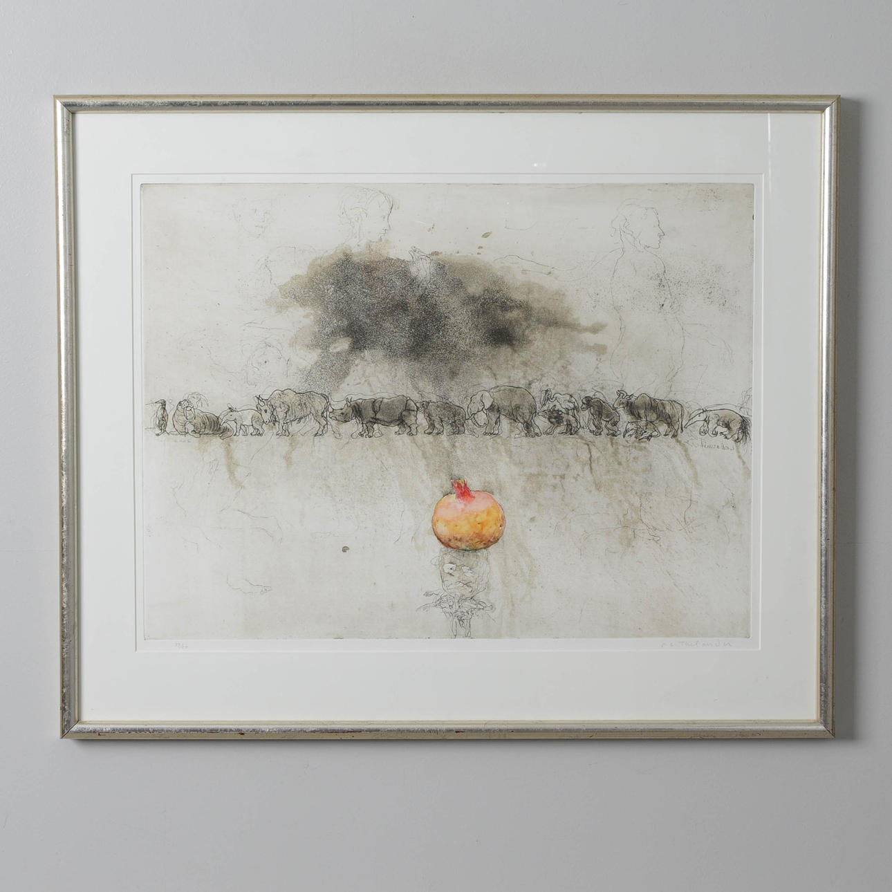 PER GUNNAR THELANDER. Composition, lithography, signed and numbered.