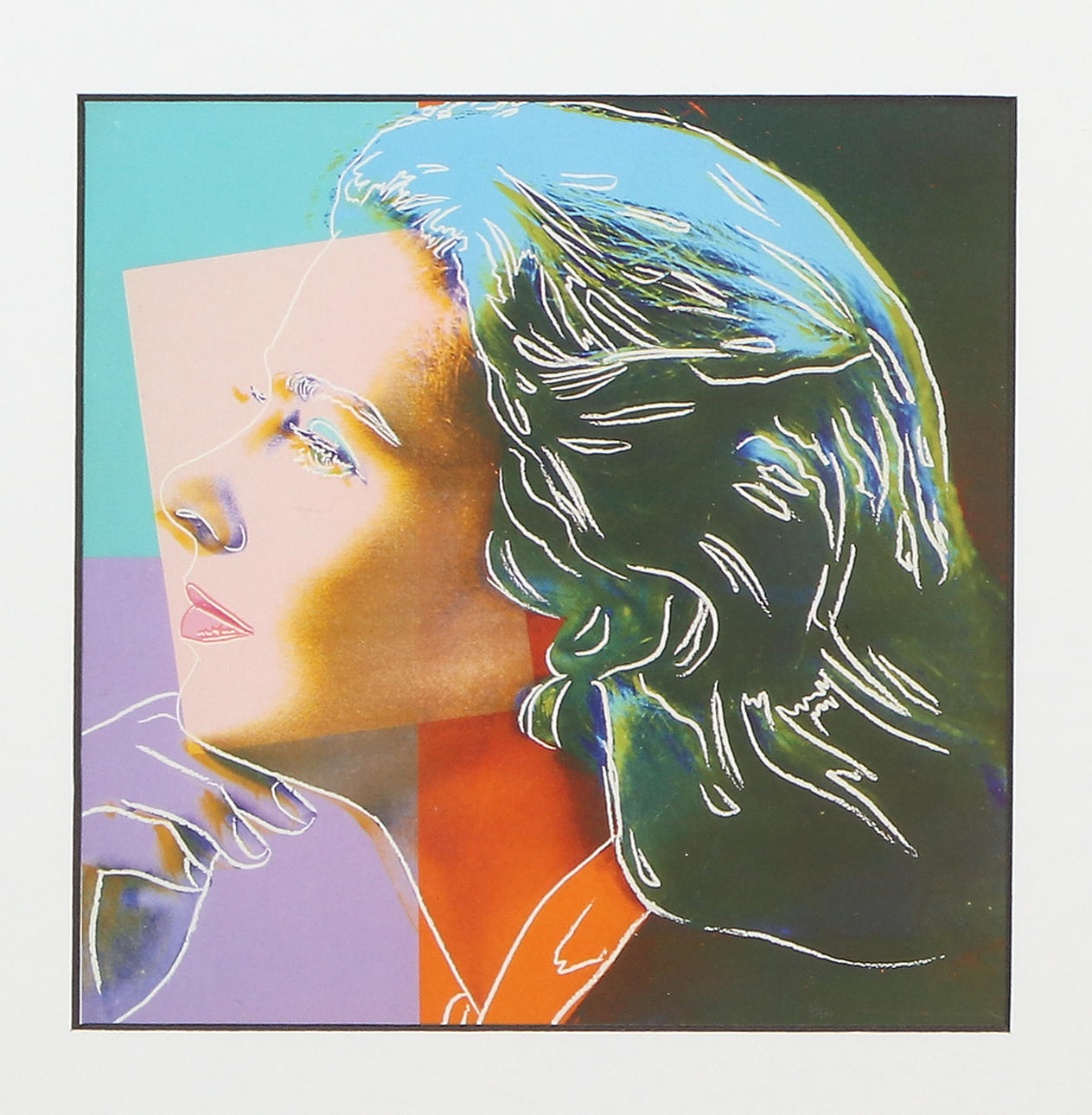 ANDY WARHOL. EFTER. Tryck. Ingrid Bergman.