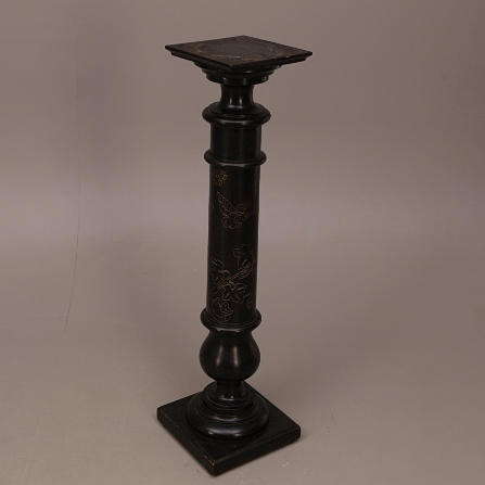 PIEDESTAL, trä / svart, jugend, tidigt 1900-tal.