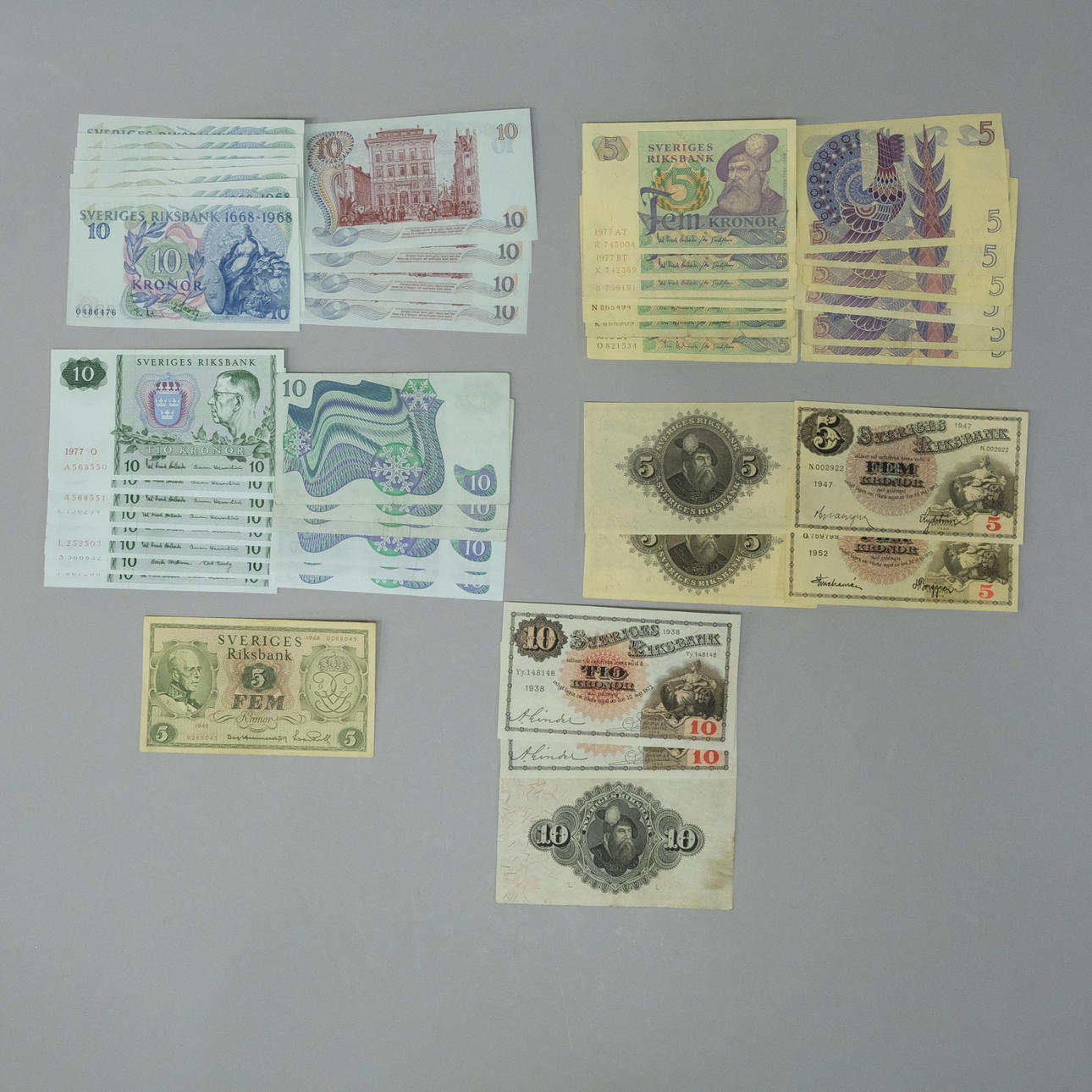 BILLETES SUECOS ANTIGUOS.