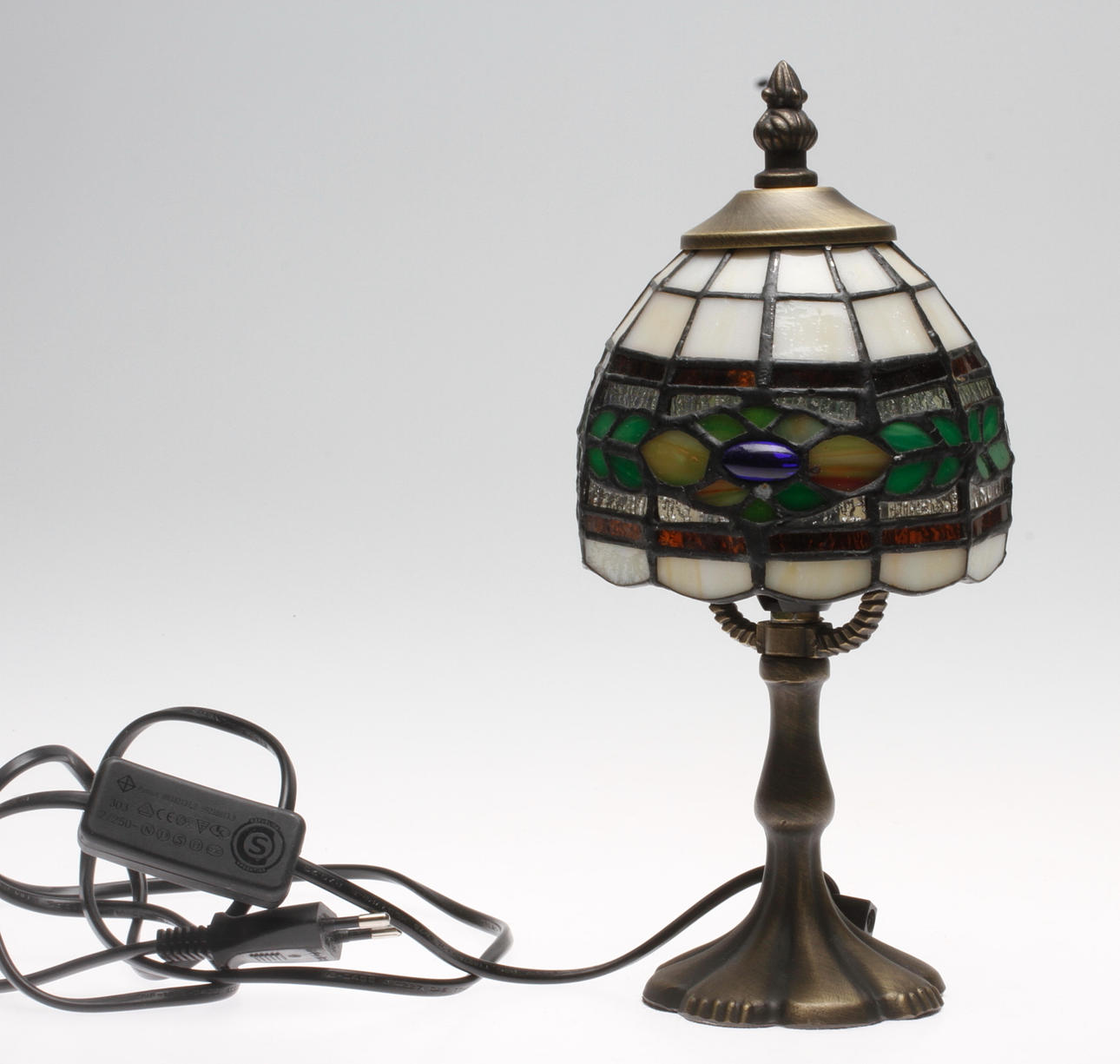 BORDSLAMPA, Tiffany-stil, 1900-tal.
